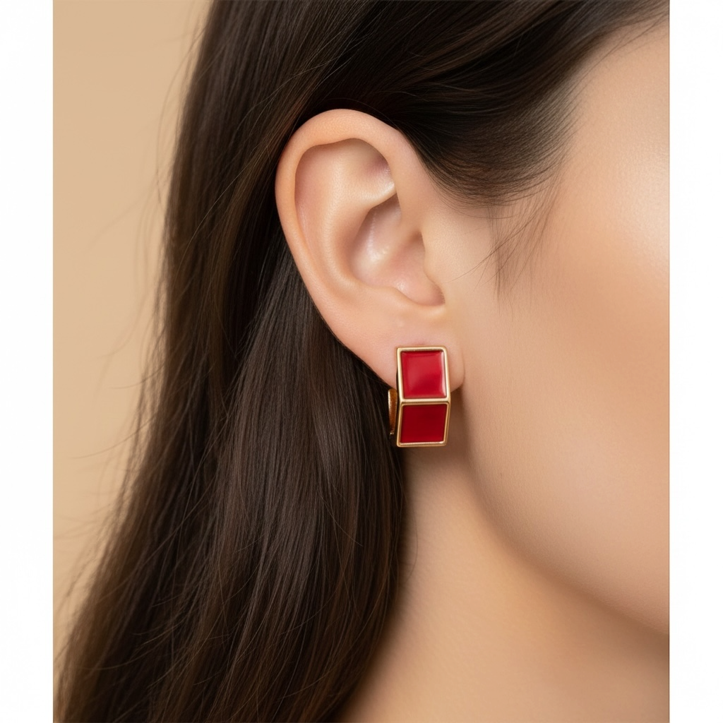 Carmine Earrings