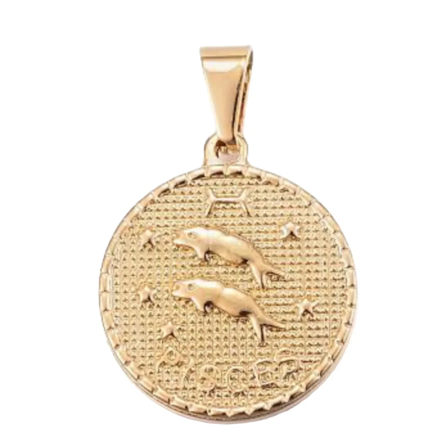 Gold Horoscope pendant
