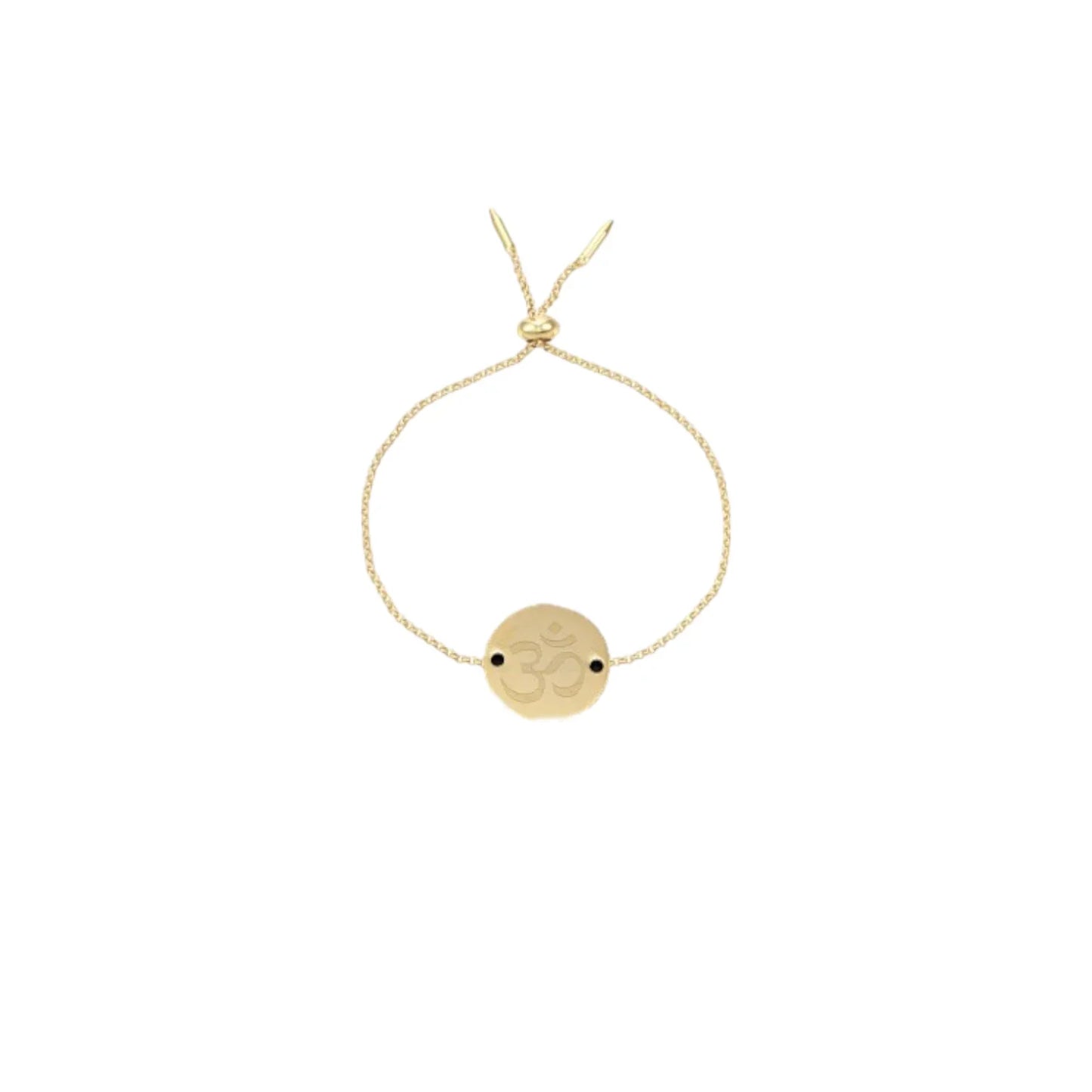 Gold Om Adjustable bracelet