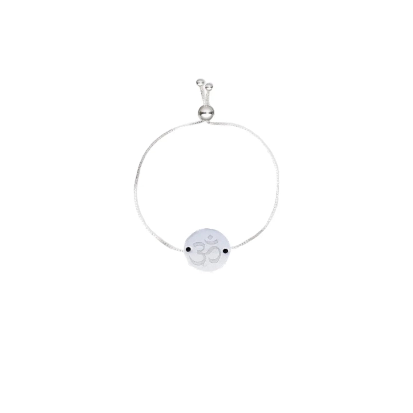 Silver Om bracelet
