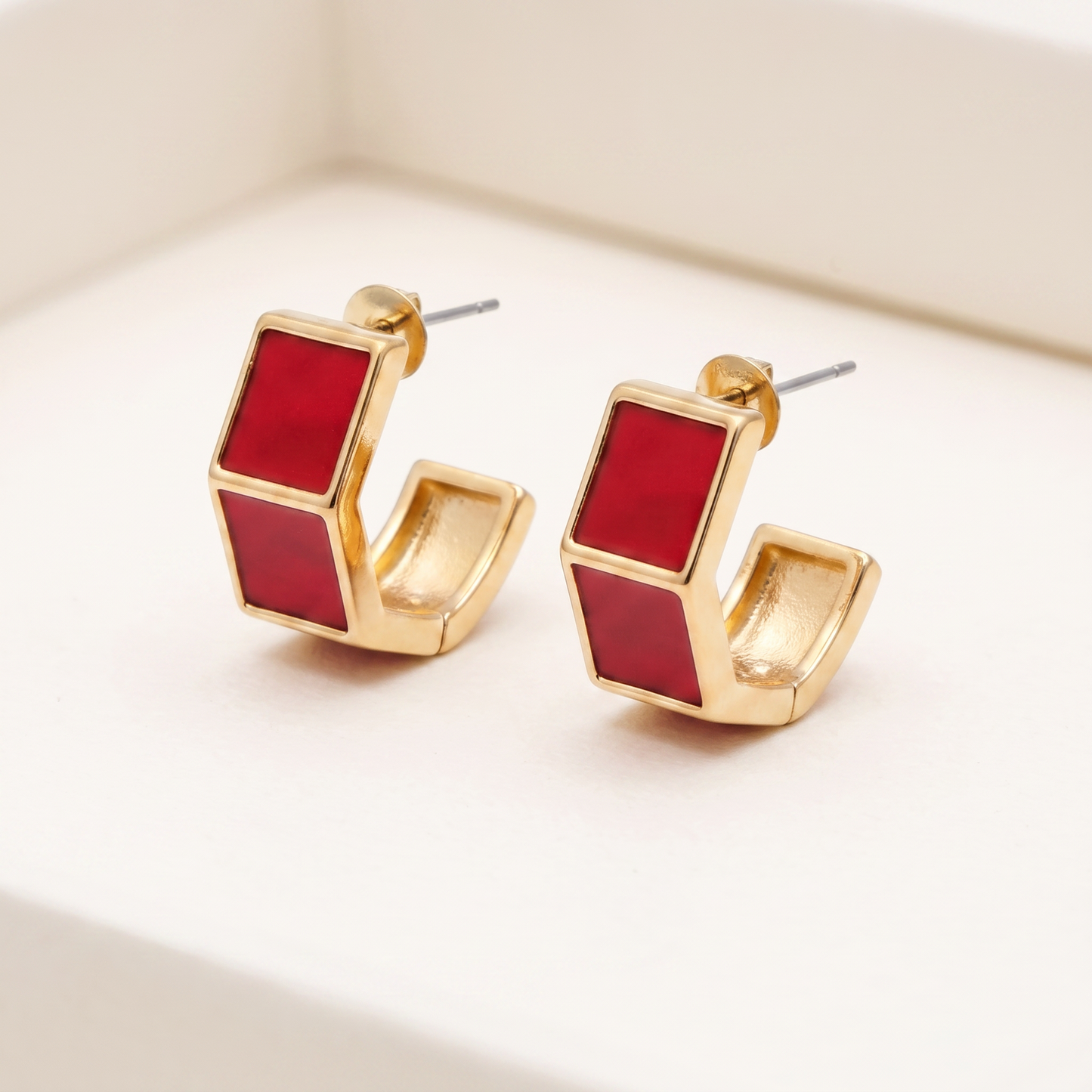 Carmine Earrings