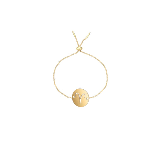 Gold Horoscope Adjustable Bracelet