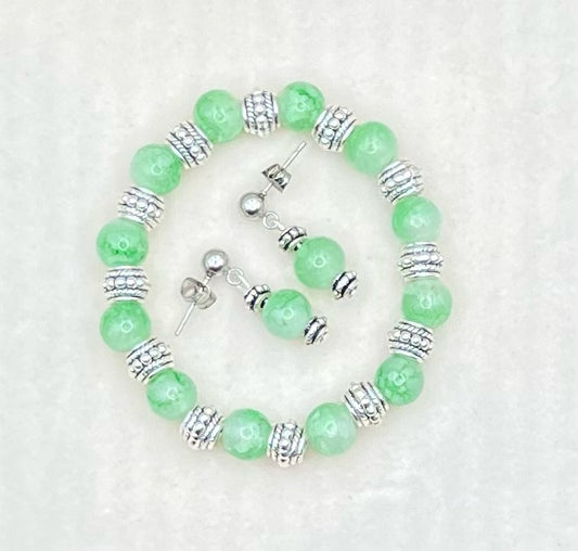 Green tea bracelet set